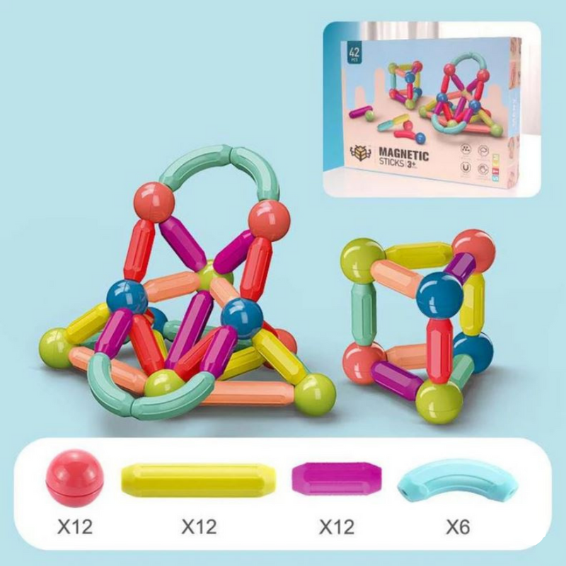 Kidstar™ Magnetische Bauklötze - Kreativität spielerisch fördern
